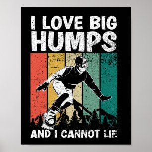 Poster Sunset Vintage Snowboard Snowboarder