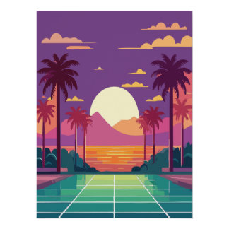 Pôster Sunset Wall Décor Poster