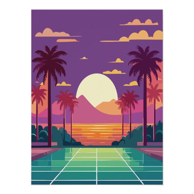 Pôster Sunset Wall Décor Poster (Frente)