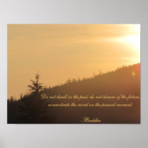 Pôster Sunset with Buddha