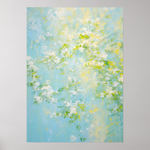 Poster Sunshine e Flowers Abstrato Art