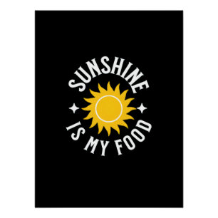 PÔSTER SUNSHINE É MINHA COMIDA