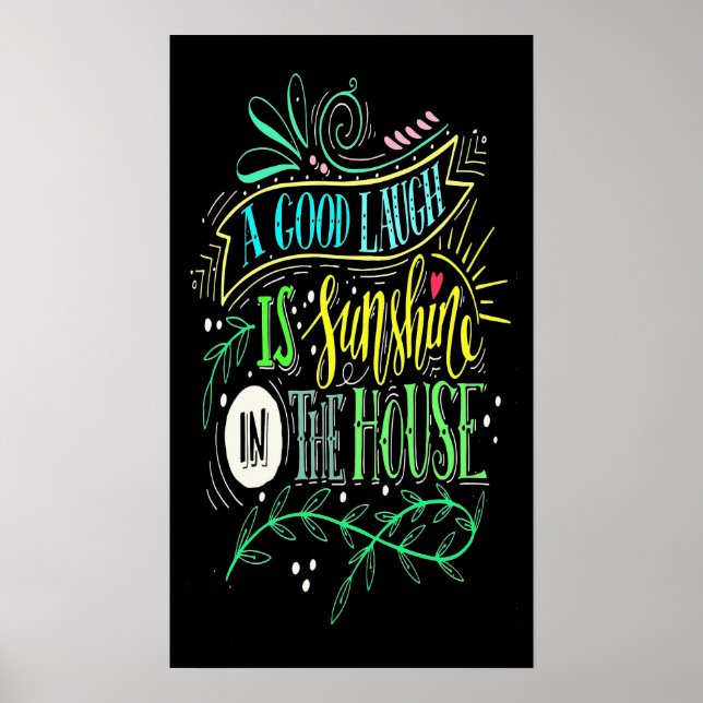 Pôster Sunshine e Risos (Frente)