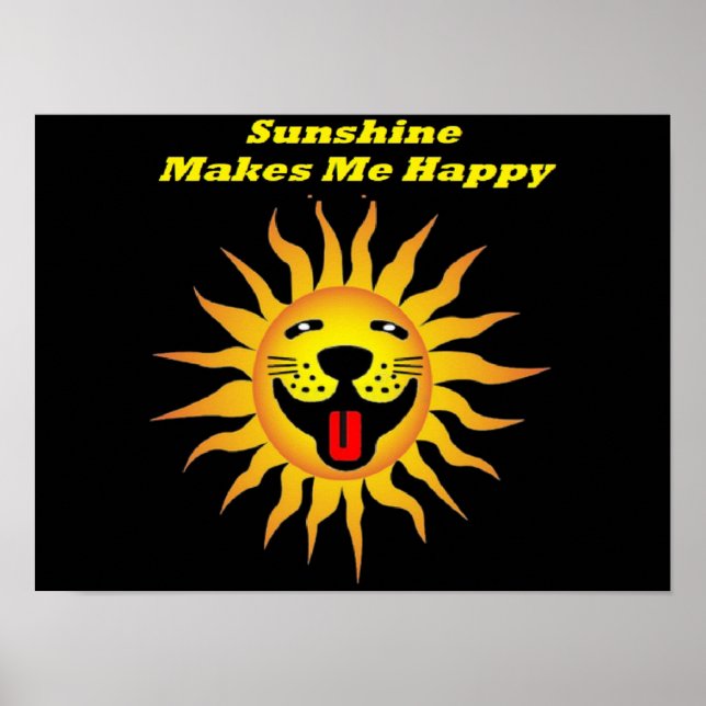 Poster Sunshine Me Faz Feliz (Frente)
