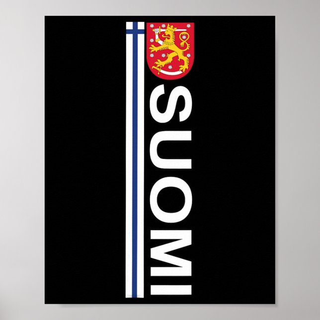 Poster Suomi Soccer And Sport Print - Finnish National Pr (Frente)