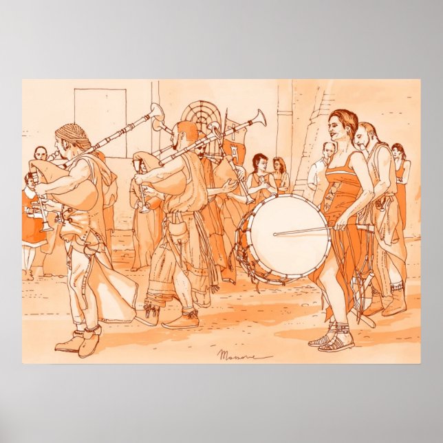 Pôster Suonatori medioevali (Frente)