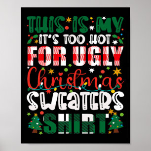 Poster Suores De Natal Muito Feios E Engraçados Homens De