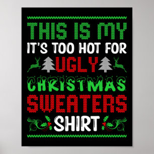 Poster Suores De Natal Muito Feios E Engraçados Homens De