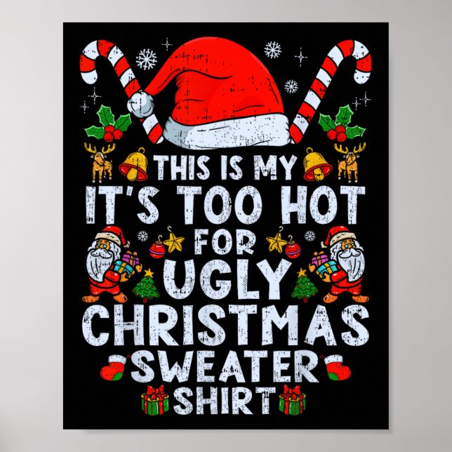 Poster Suores De Natal Muito Feios E Engraçados Homens De (Frente)