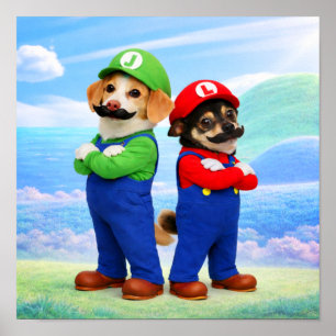 Poster "Super Doggio Bro's"