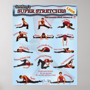 Poster super dos estiramentos de Jereflexy