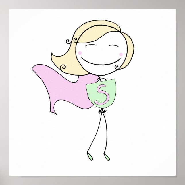 Pôster Super Girl Blonde (Frente)
