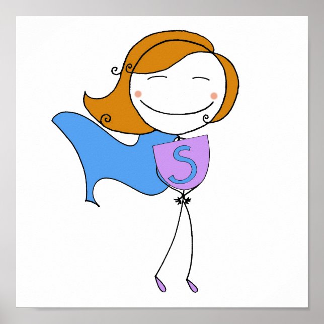 Poster Super Girl Redhead (Frente)
