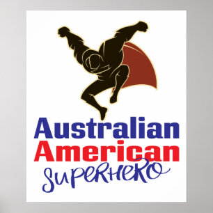 Poster Super-herói Americano