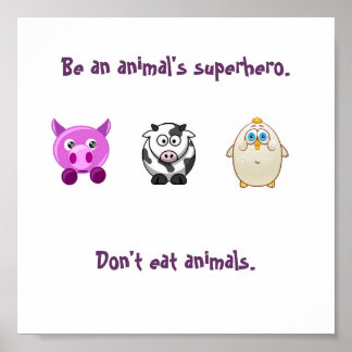 Poster Super-herói animal