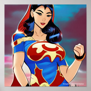 Poster Super-herói feminino