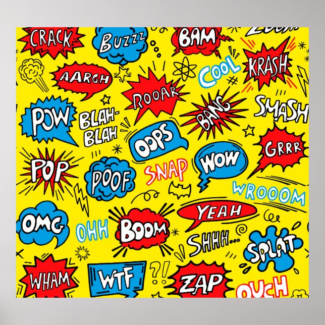 Poster Super Herói Saga: Bons Padrões em Quadrinhos (Frente)