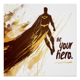 Pôster Super Héros Minimaliste