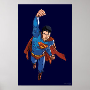 Pôster Super-Homem Voando para a frente