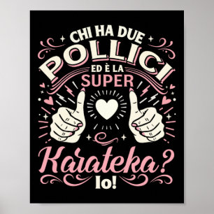 Poster Super Karateca - Presente Karate Garota Karate Mul