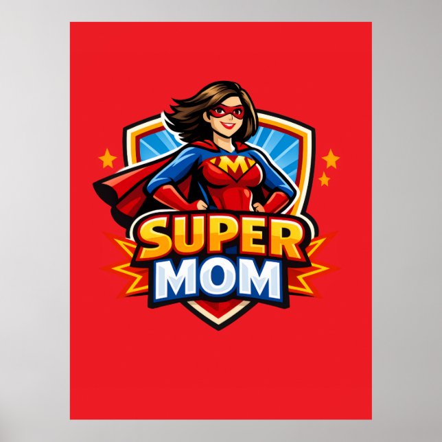 Poster Super Mãe (Frente)