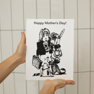 Poster Super-mãe feliz Dia de as mães pequeno