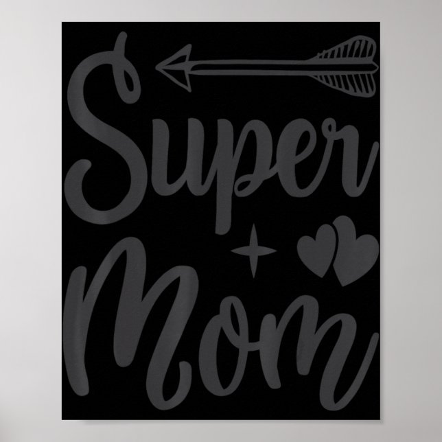 Poster Super Mãe Hero Família Mãe (Frente)