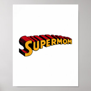 Poster Super-mãe Super-herói Mãe Engraçado Super-Mãe