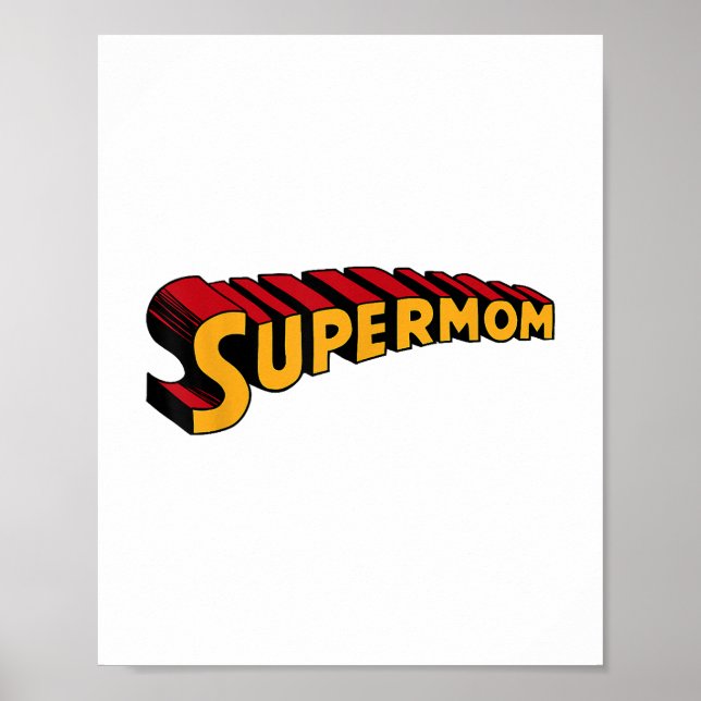 Poster Super-mãe Super-herói Mãe Engraçado Super-Mãe (Frente)