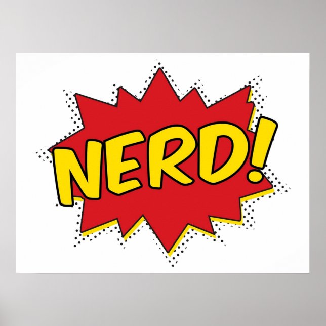 Poster Super Nerd (Frente)