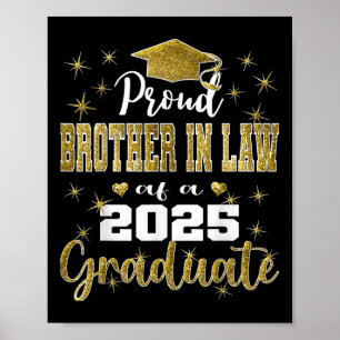 Poster Super Orgulhoso Cunhado Da Turma De Graduados De 2