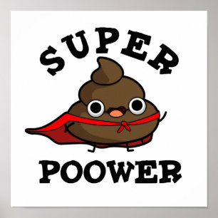 Poster Super Poop Poop de Super Herói