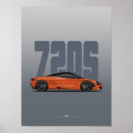 Poster Super-Poster de 720S - Açores Laranja