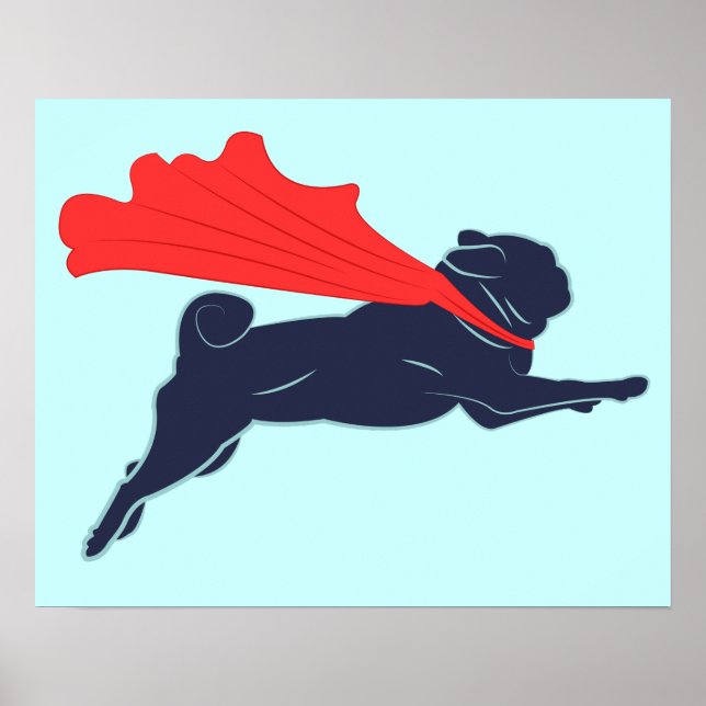 Poster Super Pug (Frente)