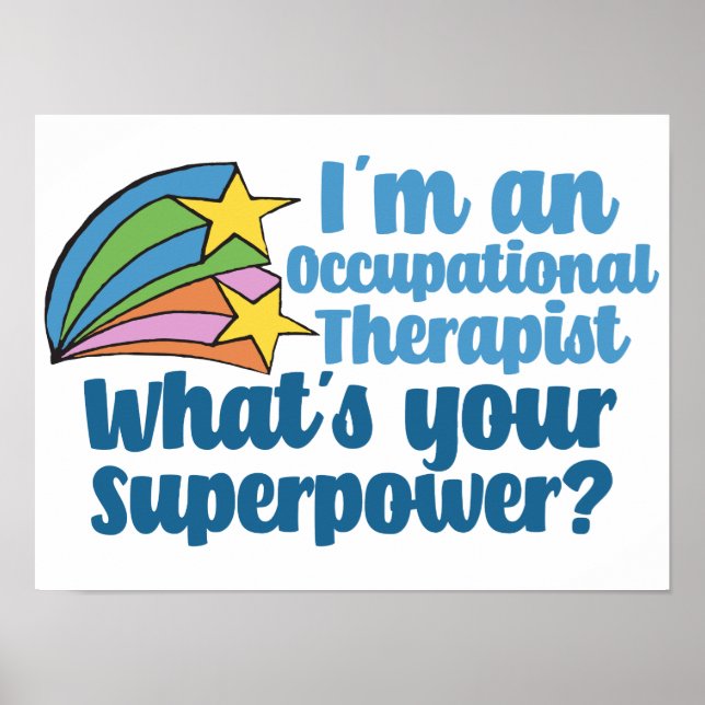 Poster Super Terapeuta Ocupacional Fofo TO (Frente)