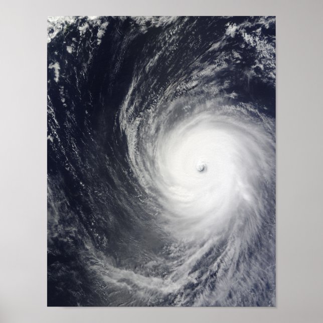 Poster Super Typhoon Melor paira sobre o Pacífico Oce (Frente)