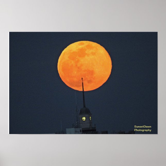 Poster Super Worm Moon Rise (Frente)