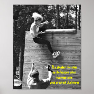 Poster superando INSPIRADOR dos obstáculos