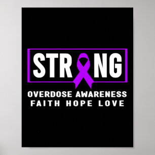 Poster Superar Overdose - Conscientização sobre Dependênc