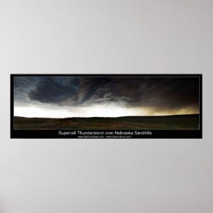 Pôster Supercell sobre Nebraska Sandhills