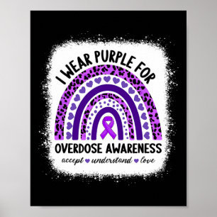 Poster Superdose Eu Uso Roxo Para Consciencialização da S