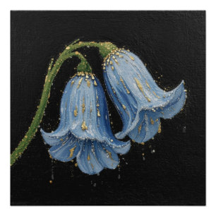 Pôster Superfície Floral Elegante – Beleza de Flor Textur