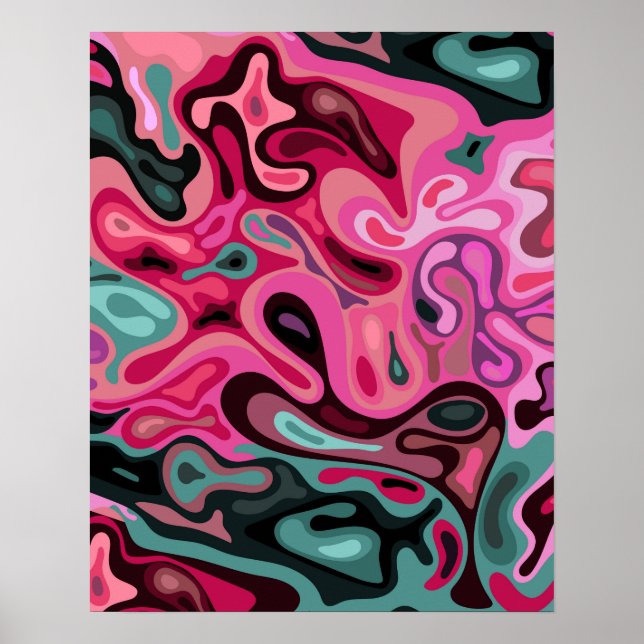 Poster Superfície líquida 5 (Frente)