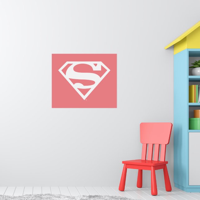 Poster Supergirl Escudo S Sólido (Berçário 1)