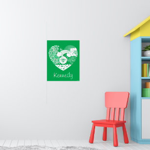 Poster Supergirl Floral Peace Hearic