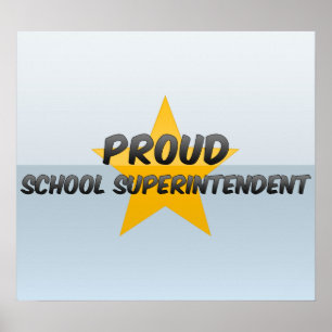 Pôster Superintendente de escola orgulhoso