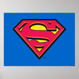 Poster Superman S-Shield   Logotipo clássico