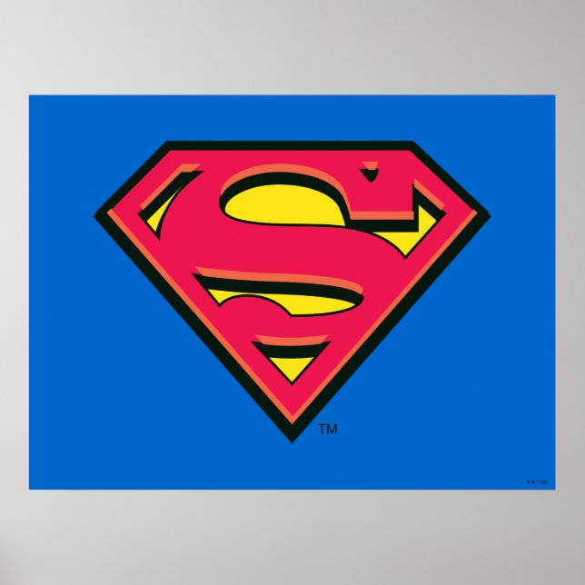 Poster Superman S-Shield | Logotipo clássico (Frente)