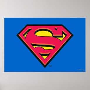 Poster Superman S-Shield   Logotipo clássico