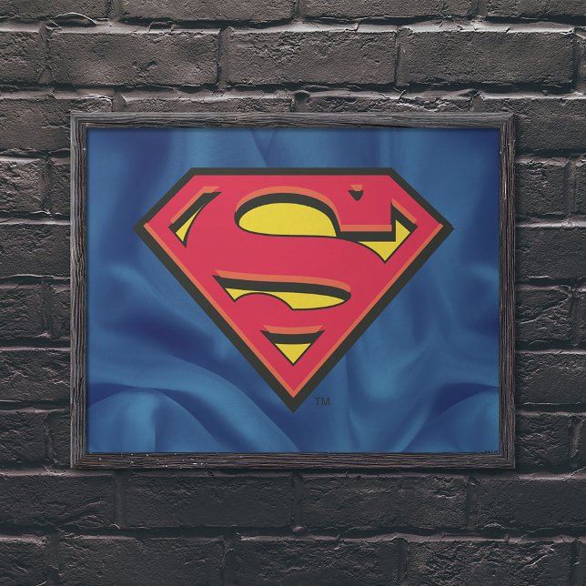 Poster Superman S-Shield | Logotipo clássico (Poster in frame)